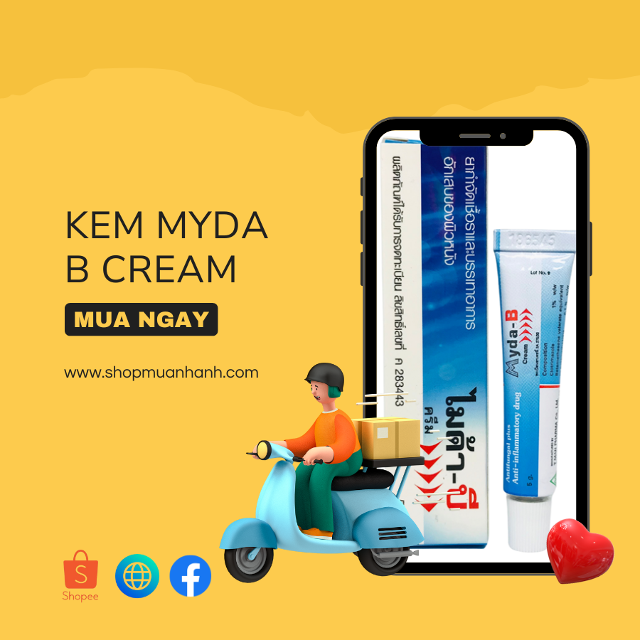 Sử dụng đúng cách kem Myda B Cream