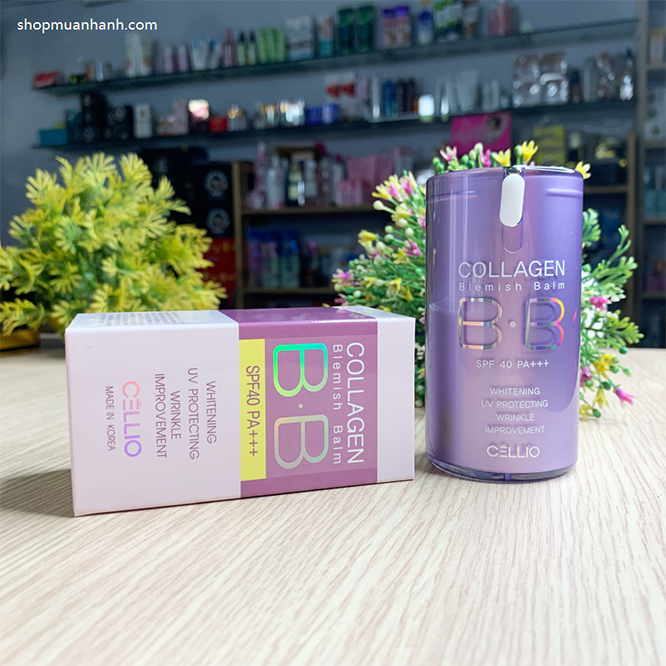 Kem Nền Cellio Collagen Blemish Balm B.B SPF 40 PA+++-1