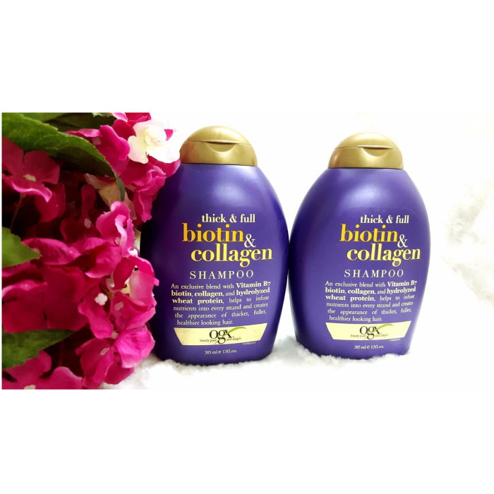 Bộ Dầu Gội Xả Chăm Sóc Tóc Biotin Collagen Organix Thick And Full-1