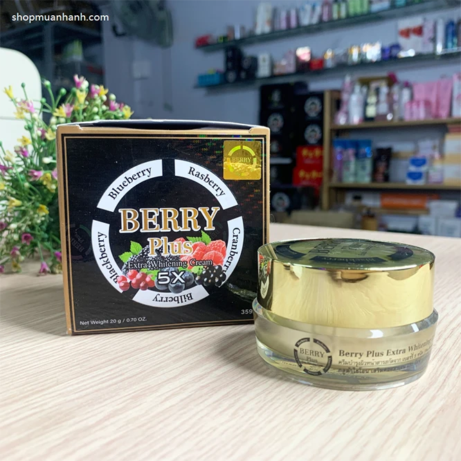 Dưỡng Trắng Da, Mờ Nám với Kem Berry Plus