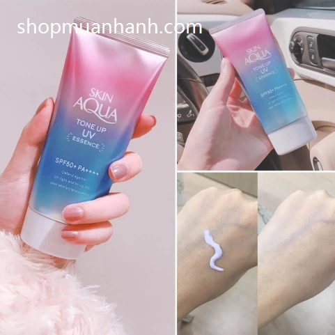 Kem Chống Nắng Rohto Skin Aqua Tone Up Essence 80gr Nhật Bản