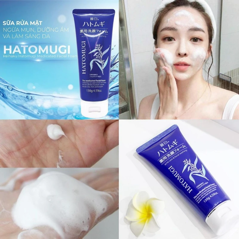 Sữa rửa mặt hỗ trợ ngừa mụn Hatomugi The Medicated Facial Foam – Đánh giá chi tiết - ảnh 3