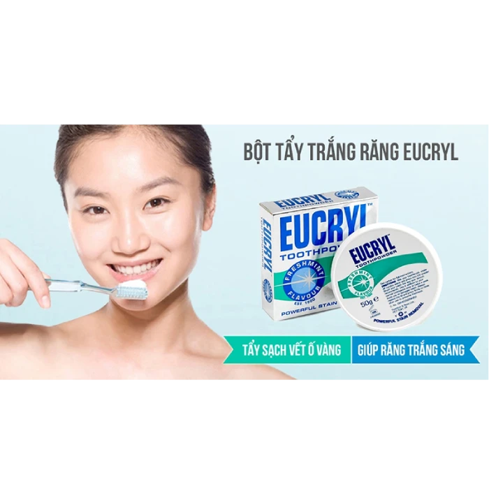 Bột Làm Trắng Răng Eucryl Toothpowder Nhập Khẩu từ Anh - ảnh 3