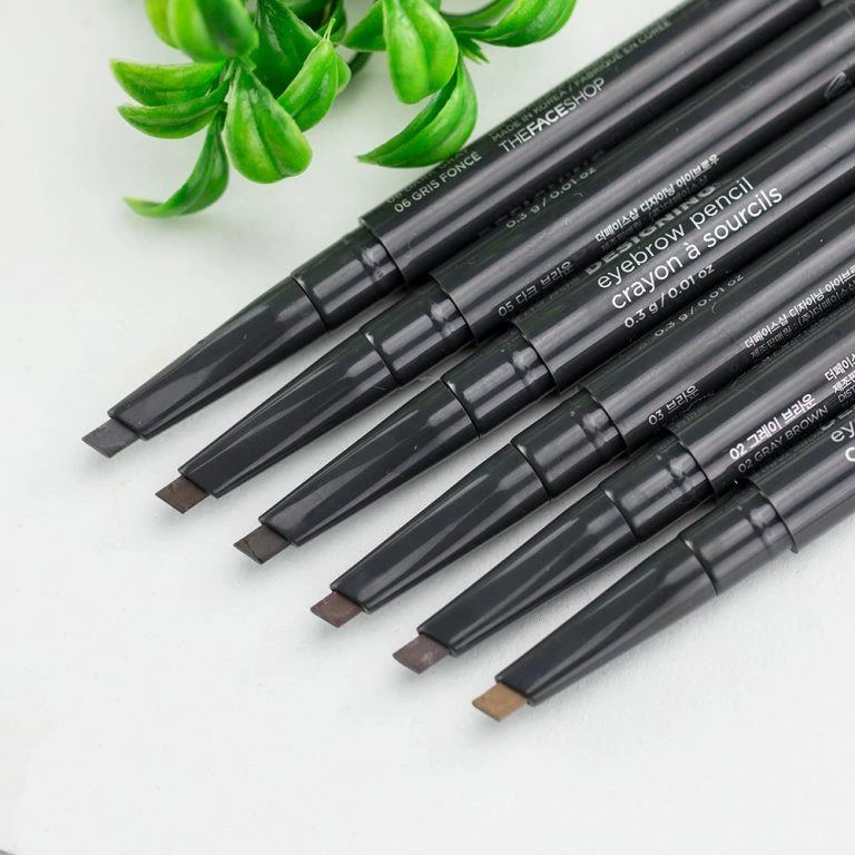 Chì Kẻ Mày 2 Đầu the Face Shop Designing Eyebrow Pencil - ảnh 2