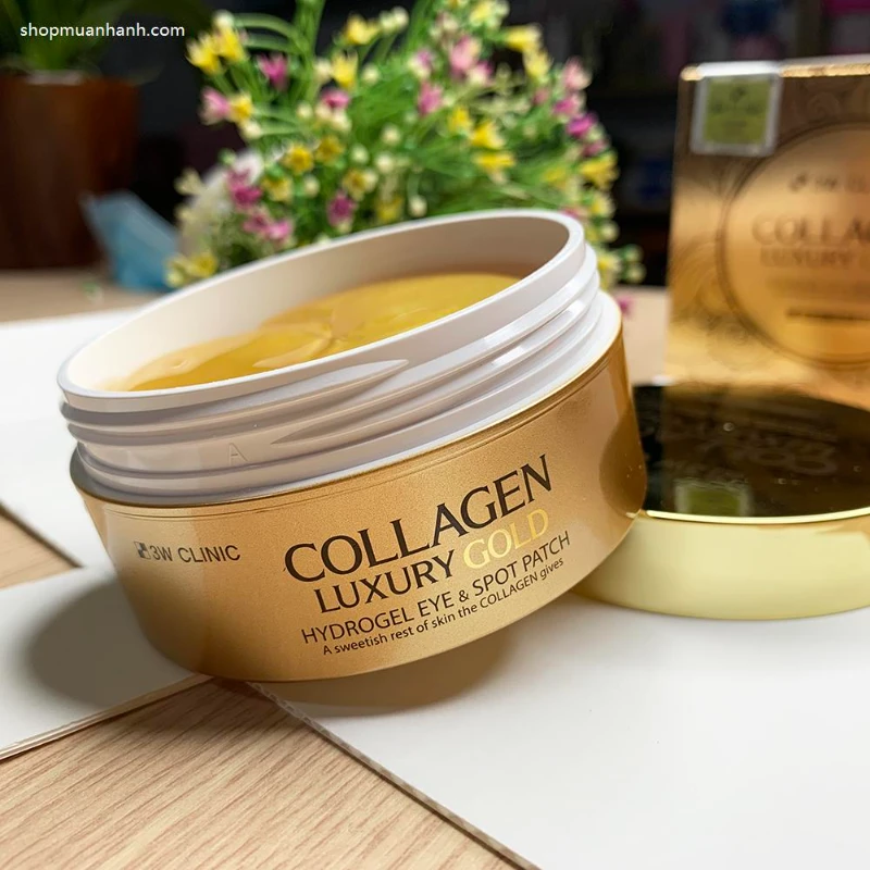 Đắp Mắt Chống Lão Hóa Collagen Luxury Gold Hydrogel Eye & Spot Patch 3w Clinic - ảnh 7