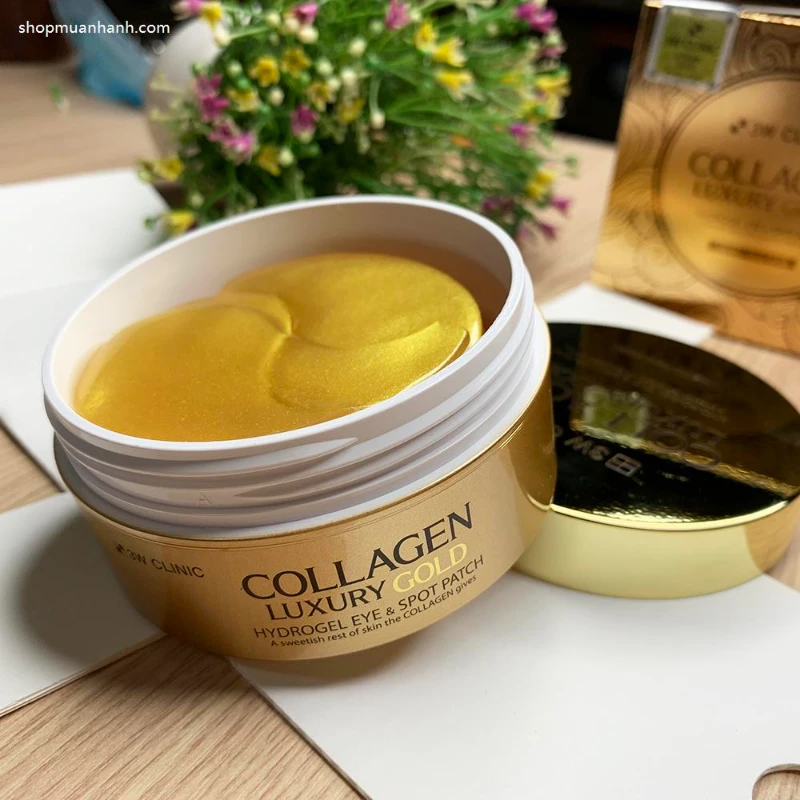 Đắp Mắt Chống Lão Hóa Collagen Luxury Gold Hydrogel Eye & Spot Patch 3w Clinic - ảnh 8