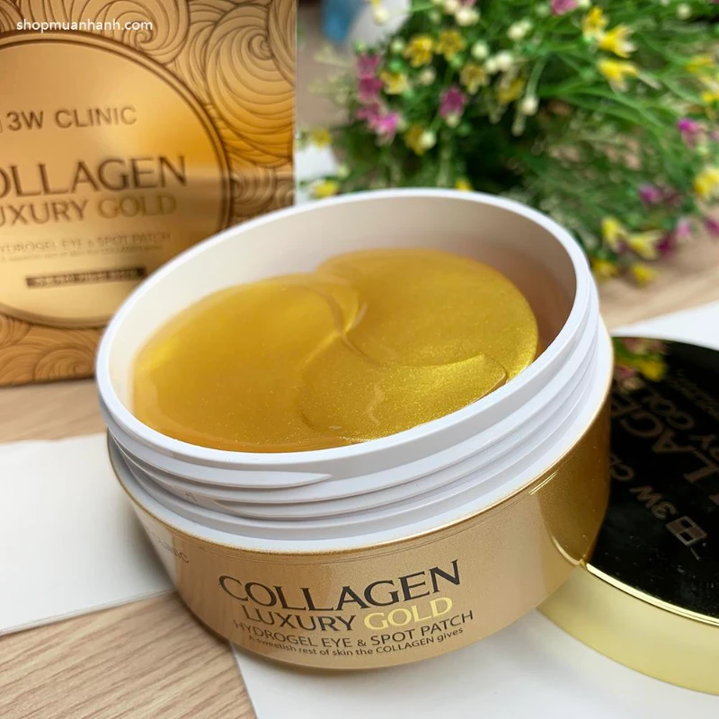 Đắp Mắt Chống Lão Hóa Collagen Luxury Gold Hydrogel Eye & Spot Patch 3w Clinic - ảnh 9
