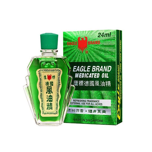 Dầu Gió Xanh Hiệu Con Ó 2 Nắp Singapore - ảnh 1