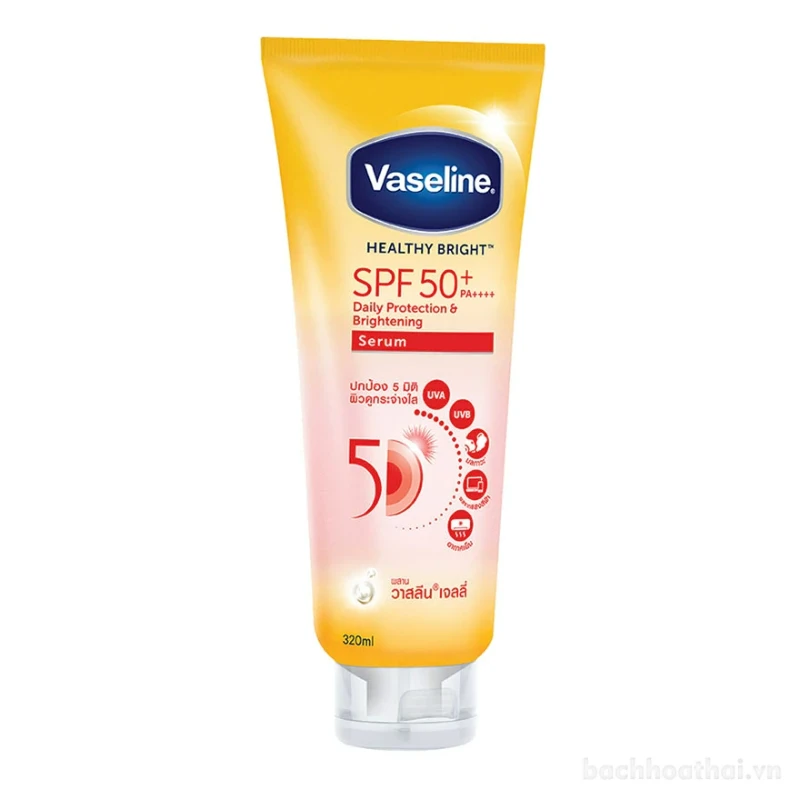 Dưỡng Thể Vaseline Healthy Bright SPF50 300ml – Bảo Vệ Toàn Thân - ảnh 1
