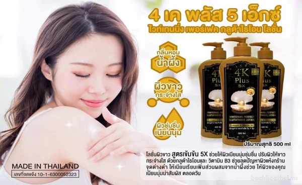 Dưỡng Trắng Da 4k Plus 5x Whitening Perfect Glutathione Thái Lan - ảnh 2