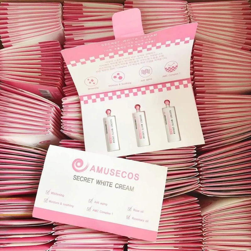 Gel Làm Hồng và Se Khít Vùng Kín Amusecos Secret White Cream Rose Oil - ảnh 3