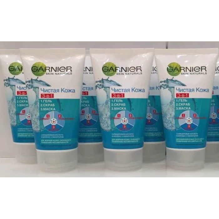 Gel Rửa Mặt Garnier Skin Natural 3 in 1 Chính Hãng Nga - ảnh 3