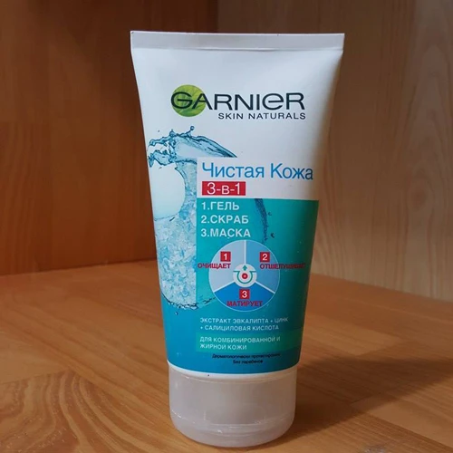 Gel Rửa Mặt Garnier Skin Natural 3 in 1 Chính Hãng Nga - ảnh 1