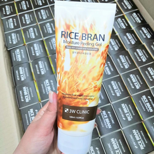 Gel Tẩy Tế Bào Chết Gạo 3w Clinic Rice Bran Moisture Peeling Gel 180ml - ảnh 1