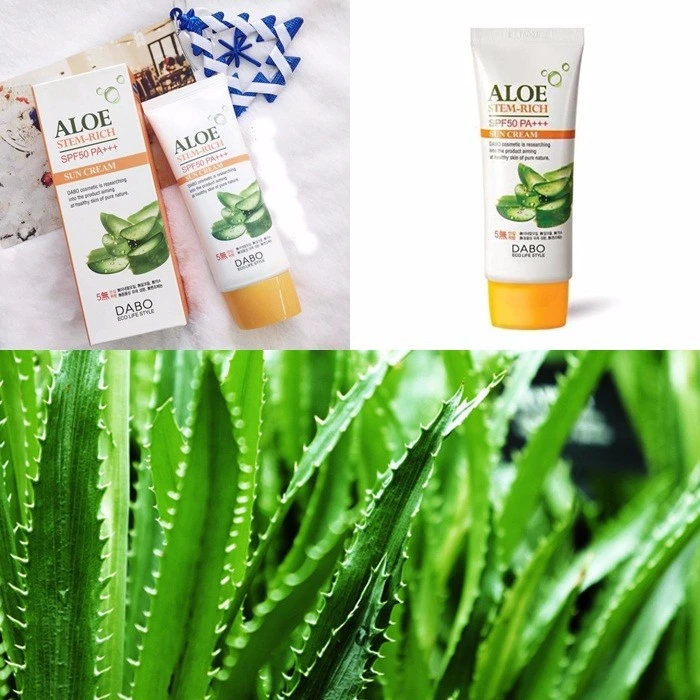 Kem Chống Nắng Chiết Xuất Lô Hội Spf 50plus Pa Dabo Chính Hãng Hàn Quốc - ảnh 2