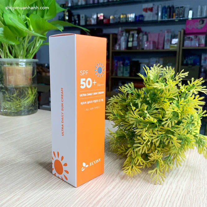Kem Chống Nắng Ecosy Ultra Daily Sun Cream Kiềm Dầu Không Trôi 100ml - ảnh 2