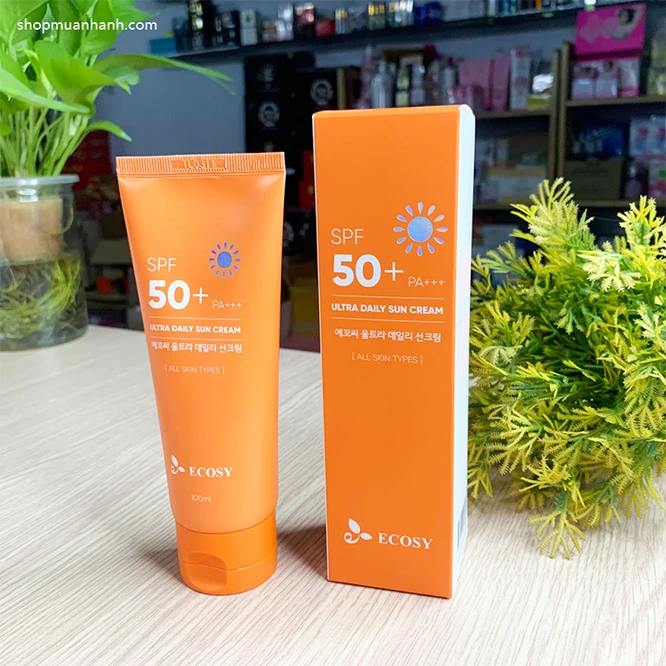 Kem Chống Nắng Ecosy Ultra Daily Sun Cream Kiềm Dầu Không Trôi 100ml - ảnh 4