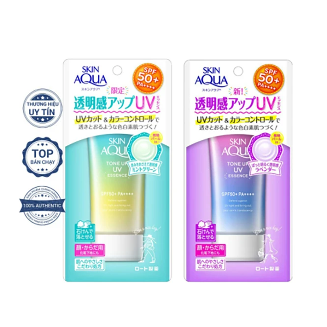 Kem Chống Nắng Rohto Skin Aqua Tone Up Essence 80gr Nhật Bản - ảnh 3