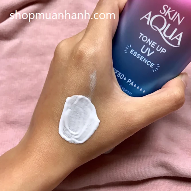 Kem Chống Nắng Rohto Skin Aqua Tone Up Essence 80gr Nhật Bản - ảnh 5