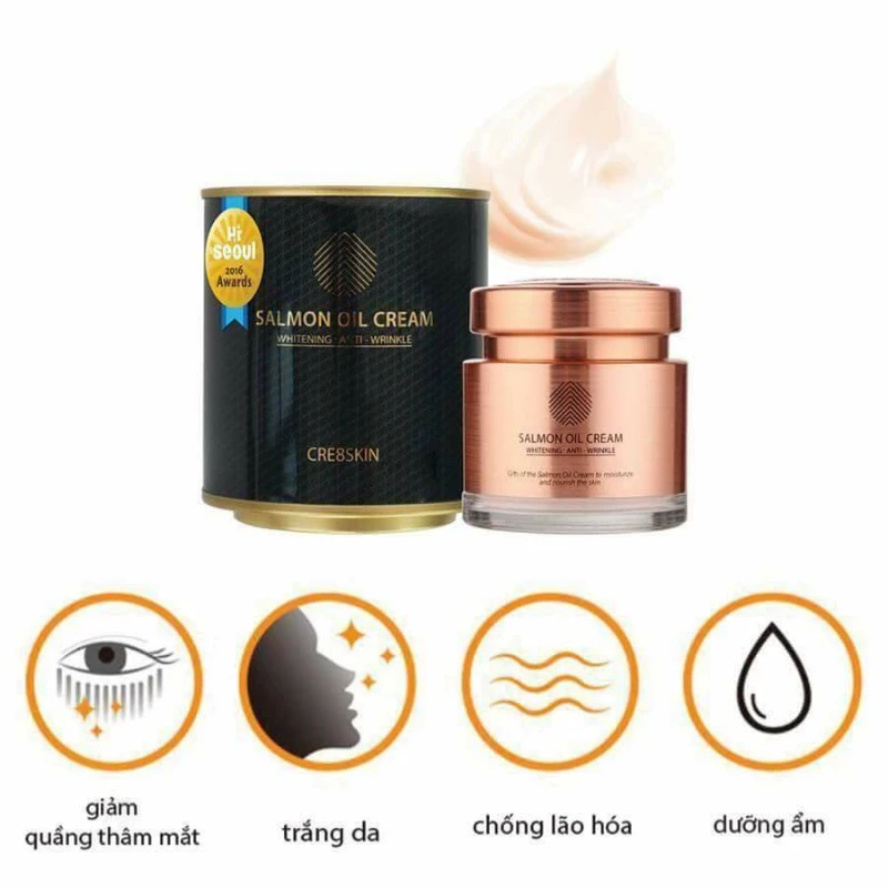 Kem Dưỡng Dầu Cá Hồi Salmon Oil Cream Hàn Quốc - ảnh 2