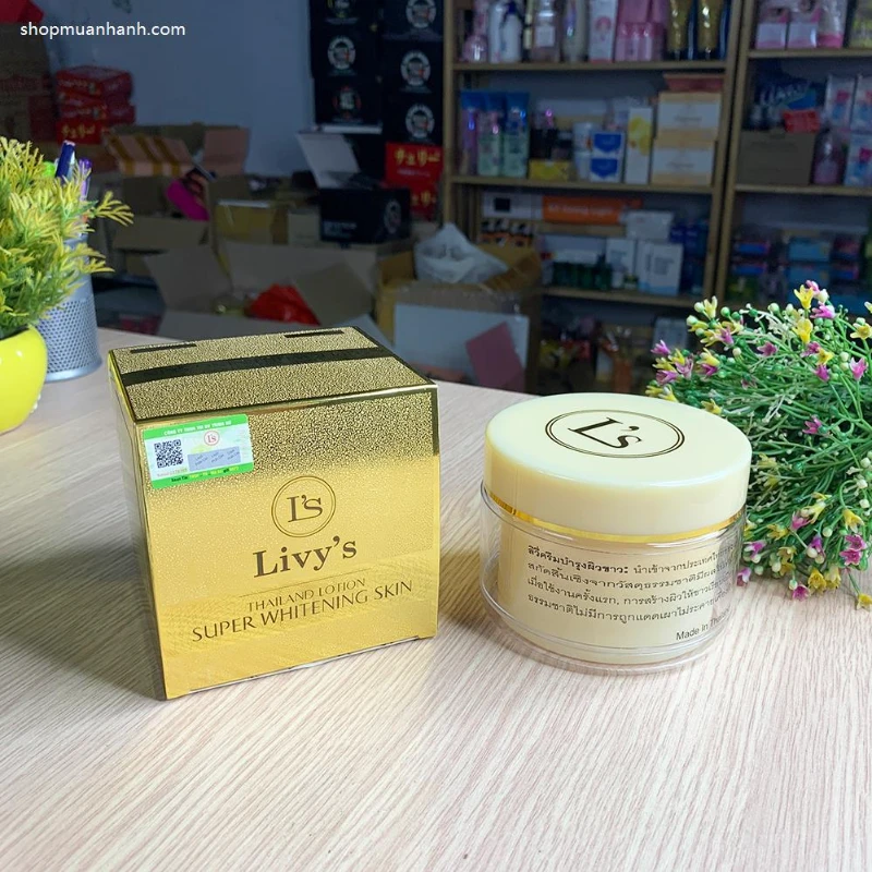 Kem Dưỡng Trắng Body Cao Cấp Livy’s Vàng Thái Lan 250gr - Kem Body Livy's Vàng Mẫu Mới - ảnh 2