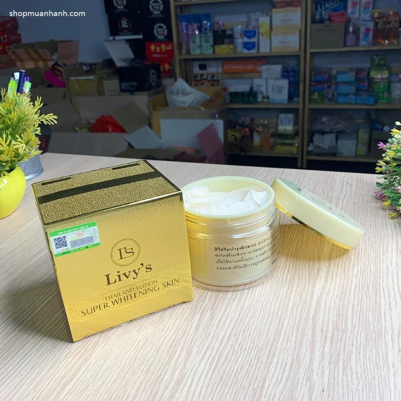 Kem Dưỡng Trắng Body Cao Cấp Livy’s Vàng Thái Lan 250gr - Kem Body Livy's Vàng Mẫu Mới - ảnh 7