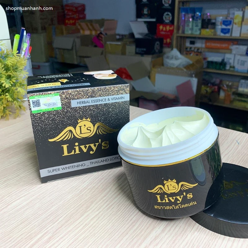 Kem Dưỡng Trắng Da Body Livy Đen Thái Lan - ảnh 5