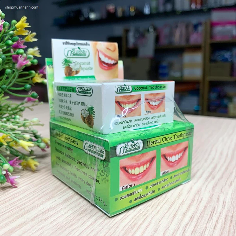 Kem Làm Trắng Răng Herbal Clove Toothpaste Premium Quality Nhanh Chóng - ảnh 4