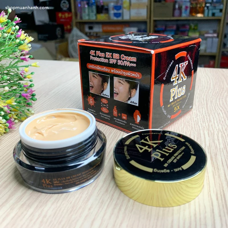 Kem Nền Chống Nắng 4k Plus 5x Bb Cream Spf 50 Thái Lan - ảnh 2