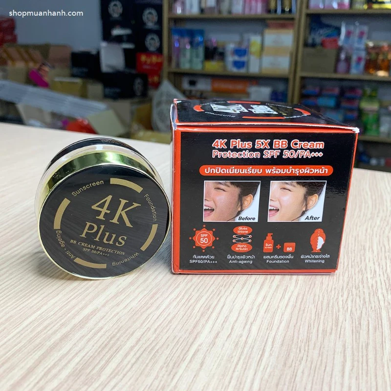 Kem Nền Chống Nắng 4k Plus 5x Bb Cream Spf 50 Thái Lan - ảnh 4