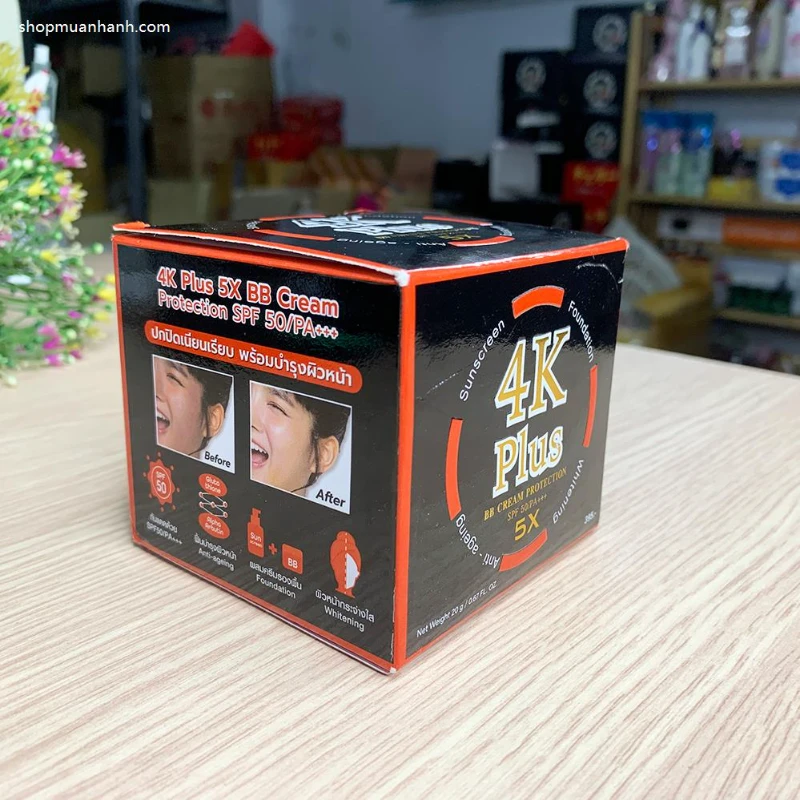 Kem Nền Chống Nắng 4k Plus 5x Bb Cream Spf 50 Thái Lan - ảnh 5