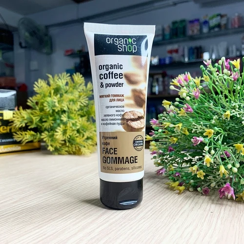 Kem Tẩy Da Chết Mặt Organic Shop Organic Coffee And Powder của Nga - ảnh 1