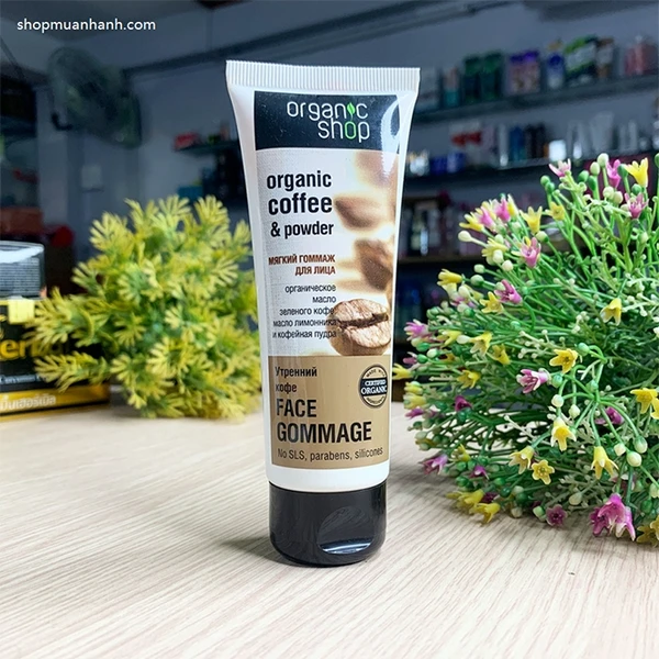 Kem Tẩy Da Chết Mặt Organic Shop Organic Coffee And Powder của Nga - ảnh 2