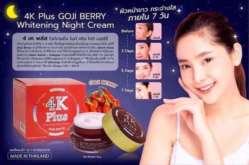 Kem Trị Mụn 4k Plus Acne Goji Berry Thái Lan - ảnh 2