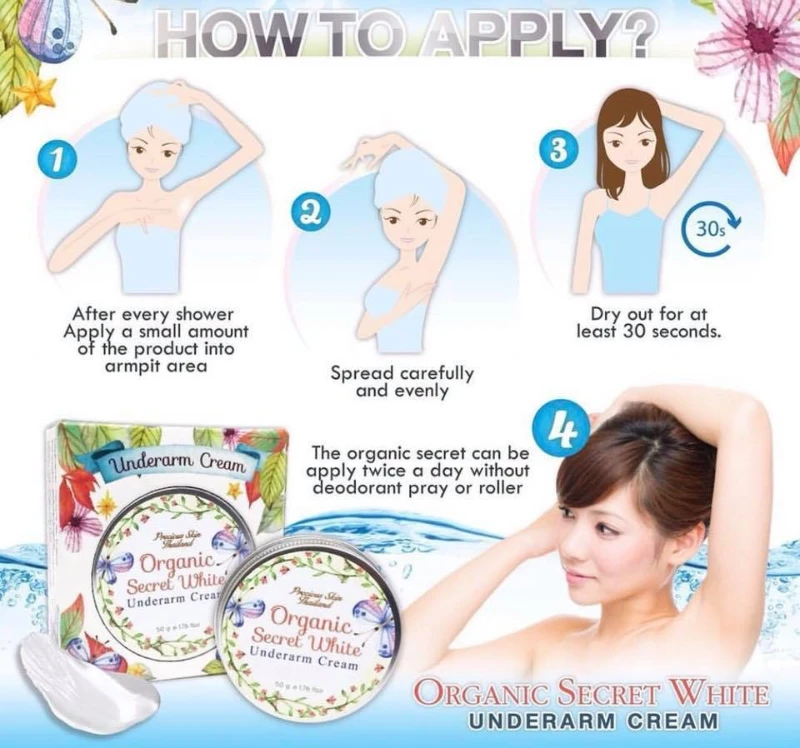 Kem Trị Thâm Nách Organic Secret White Underarm Cream - ảnh 3