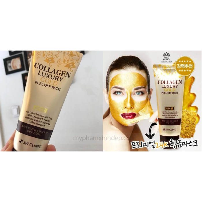 Mặt Nạ Vàng Tinh Chất Collagen And Luxury Gold Peel Off Pack - ảnh 2