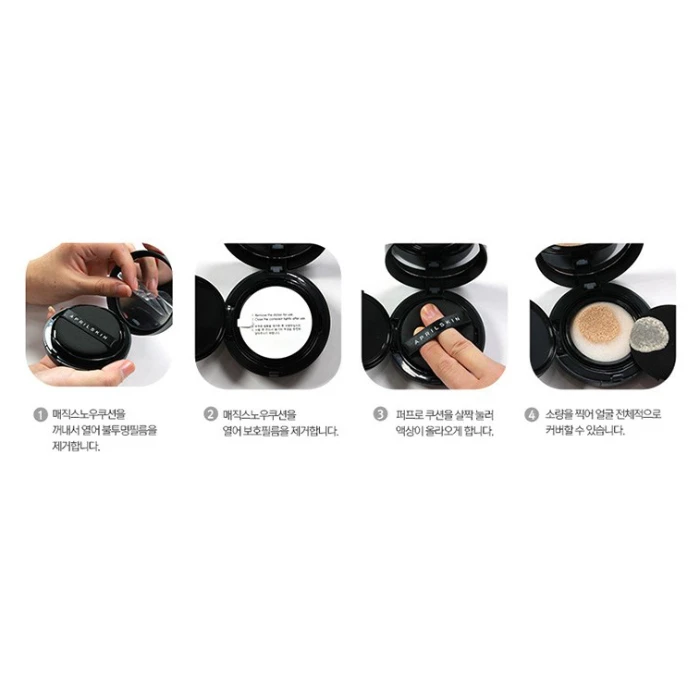 Phấn Nước April Skin Magic Snow Cushion Spf50 Plus Hàn Quốc Mẫu Mới Chính Hãng - ảnh 2
