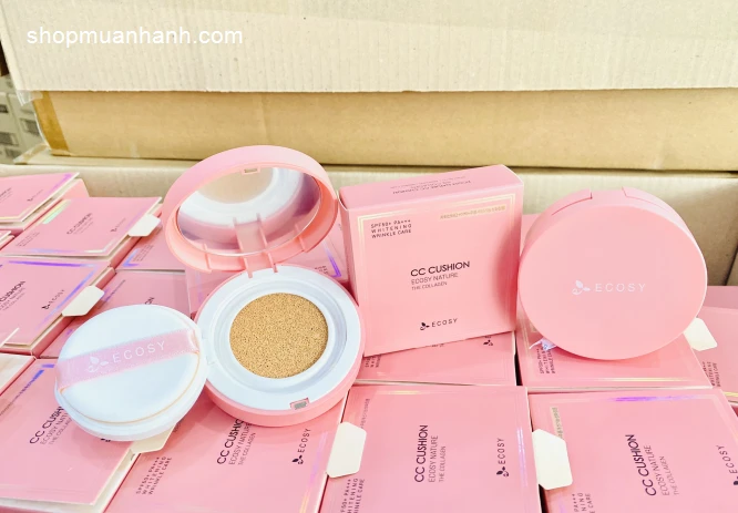 Phấn Nước Kiềm Dầu Cc Cushion the Collagen Ecosy - ảnh 2