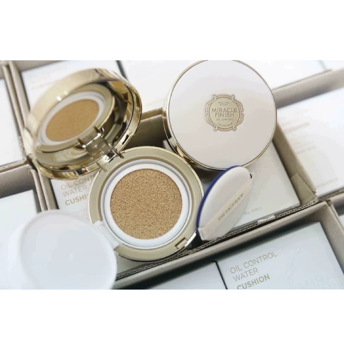 Phấn Nước Miracle Finish Cc Ultra Moist Cushion Spf50 Plus the Face Shop - ảnh 5