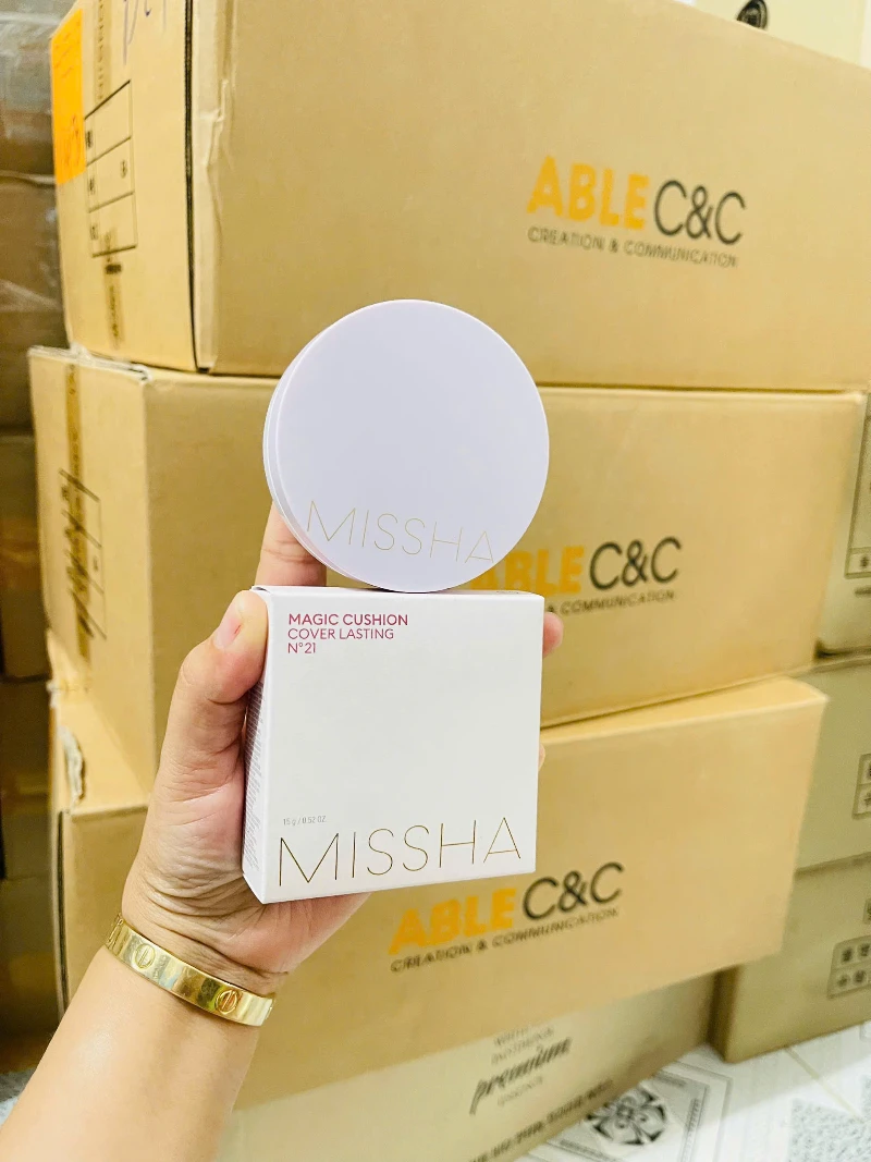 Phấn Nước Missha Kiềm Dầu Spf50+/pa+++ 23 Medium Beige 15g - ảnh 2