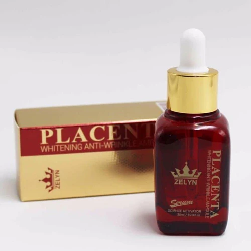 Serum Nhau Thai Cừu Placenta Whitening Anti-Wrinkle Ampoule 30ml - ảnh 1
