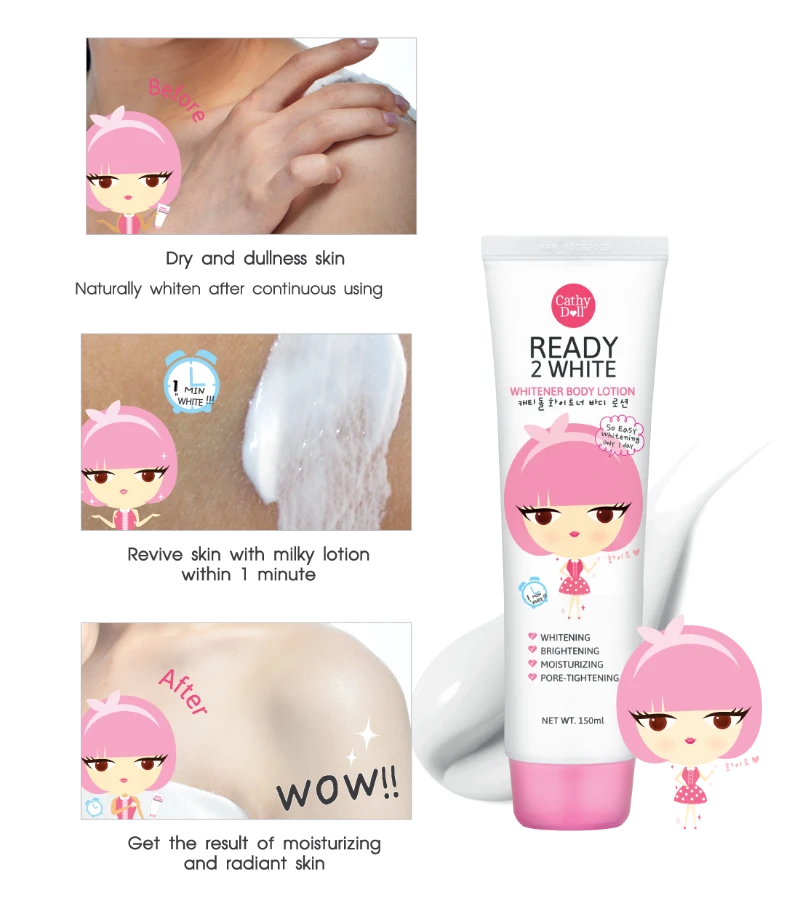 Sữa Dưỡng Trắng Body Ready 2 White Cathy Doll 150ml - ảnh 3