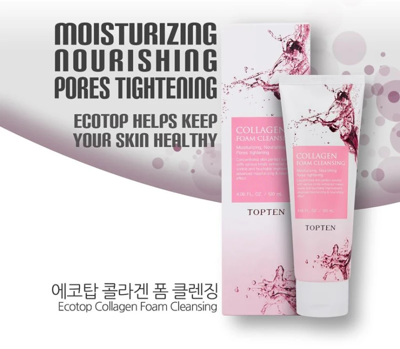 Sữa Rửa Mặt Collagen Topten Collagen Foam Cleansing 120ml - ảnh 2