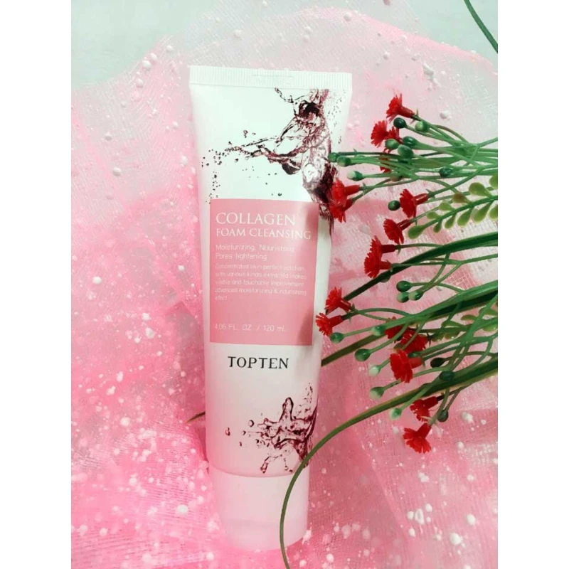 Sữa Rửa Mặt Collagen Topten Collagen Foam Cleansing 120ml - ảnh 3