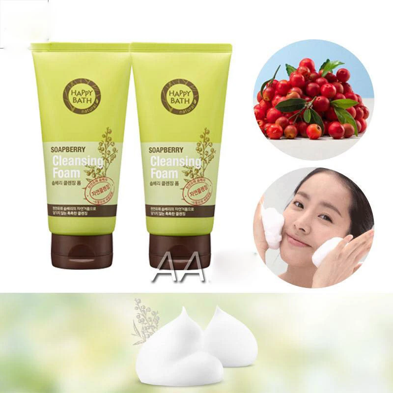 Sữa Rửa Mặt Đặc Trị Mụn Happy Bath Nature Soapberry Cleansing Foam - ảnh 2