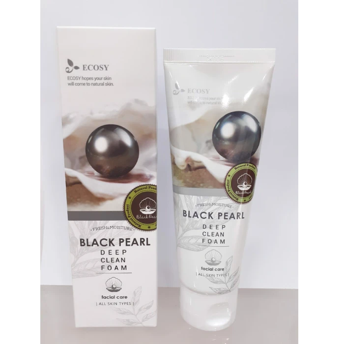 Sữa Rửa Mặt Ecosy Chiết Xuất Ngọc Trai Đen - Ecosy Black Pearl Deep Clean Foam 100ml - ảnh 3