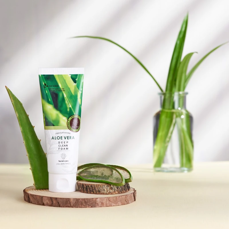 Sữa Rửa Mặt Ecosy Chiết Xuất Nha Đam - Ecosy Aloe Vera Deep Clean Foam 100ml - ảnh 1