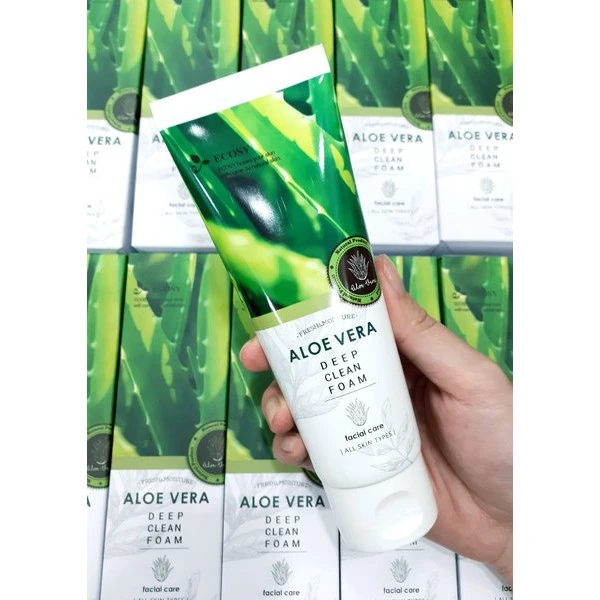Sữa Rửa Mặt Ecosy Chiết Xuất Nha Đam - Ecosy Aloe Vera Deep Clean Foam 100ml - ảnh 3