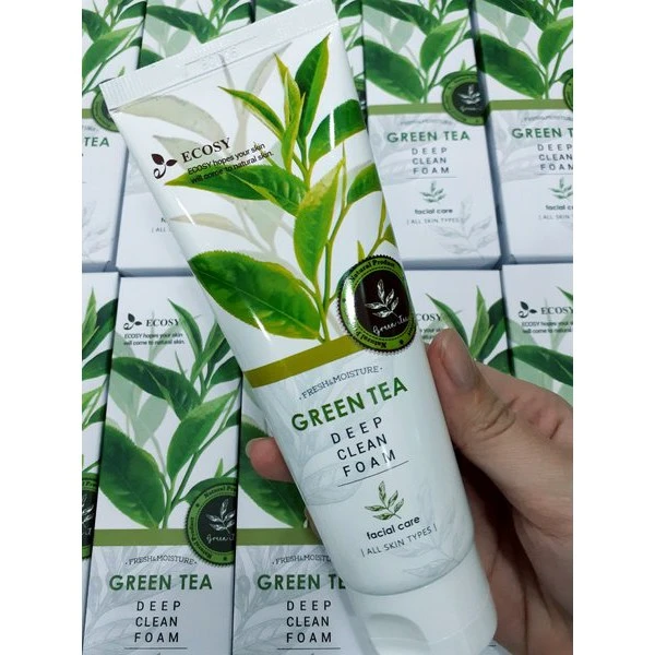 Sữa Rửa Mặt Ecosy Chiết Xuất Trà Xanh - Ecosy Green Tea Deep Clean Foam 100ml - ảnh 3