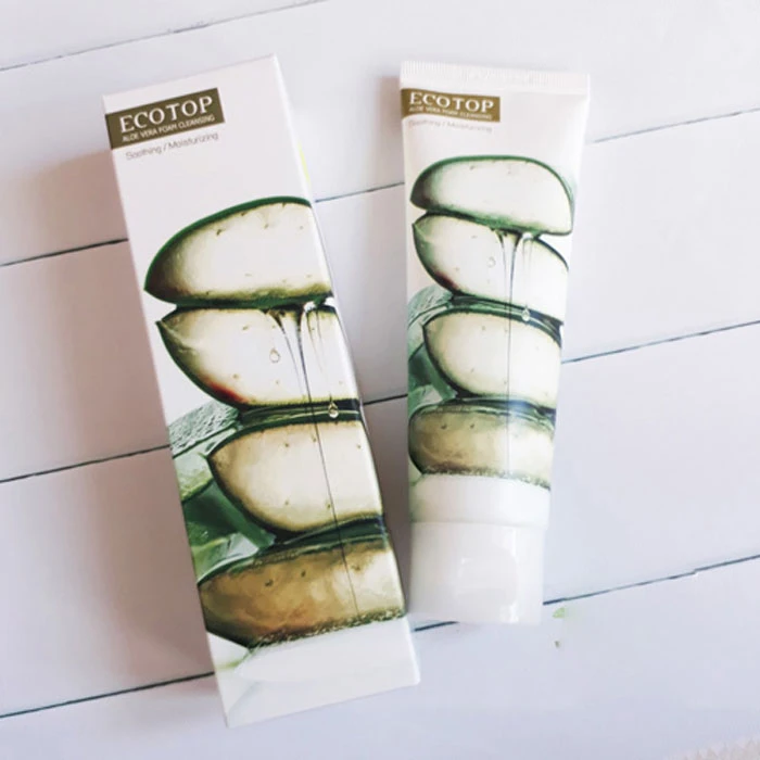 Sữa Rửa Mặt Lô Hội Ecotop Aloe Vera Foam Cleansing 120ml - ảnh 3